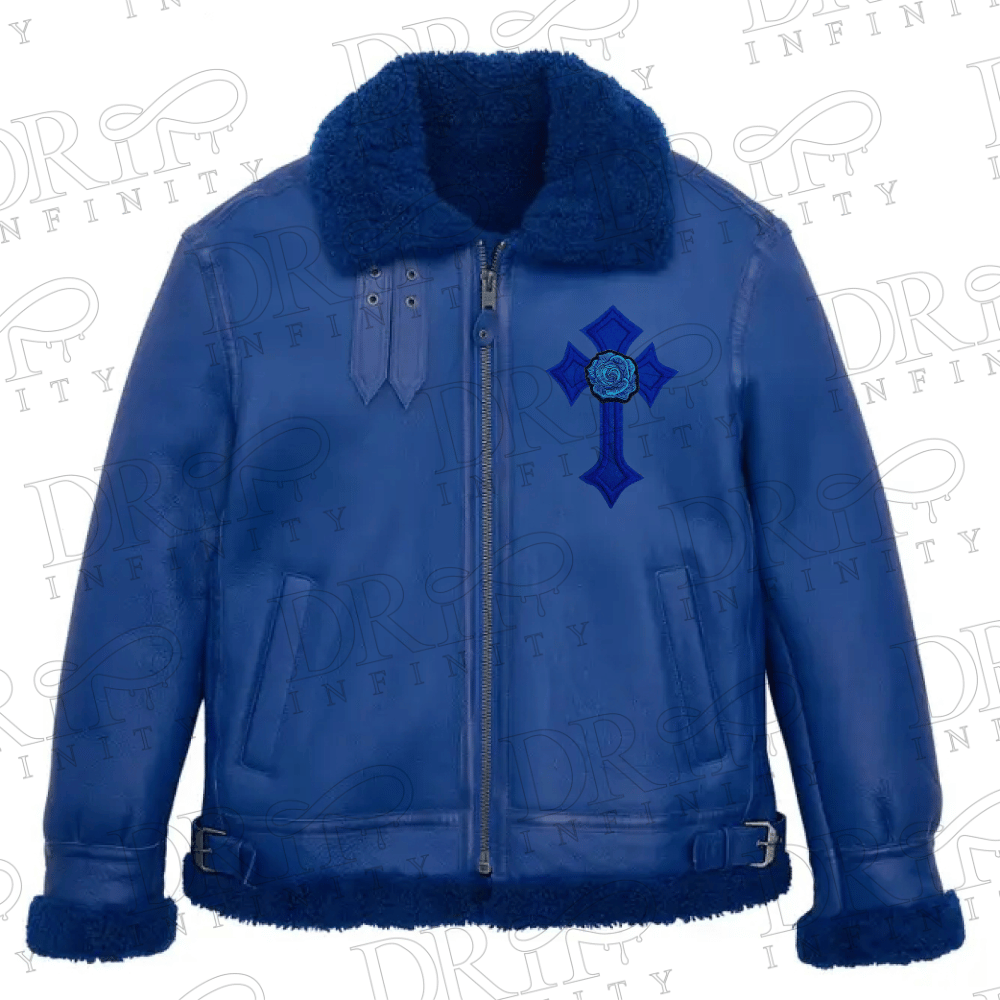 DRIP INFINITY: Sheepskin Navy B3 Bomber Leather Jacket (Limited Edition)