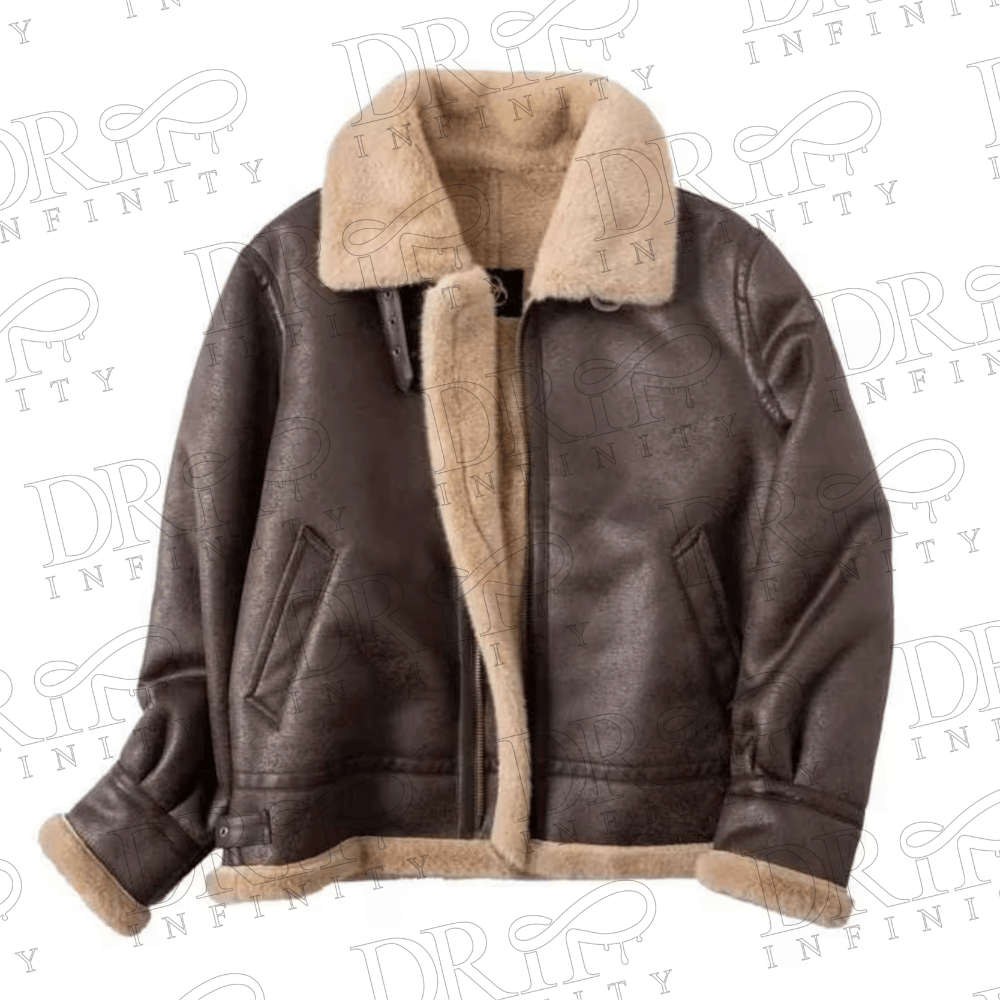 DRIP INFINITY: Resident Evil Leon Kennedy Shearling Leather Jacket