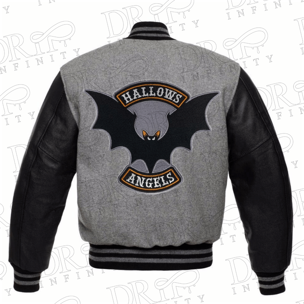 DRIP INFINITY: Halloween Black & Grey Varsity Jacket (Limited Edition )
