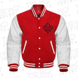 DRIP INFINITY: Vintage 1998 Canada Red Varsity Jacket