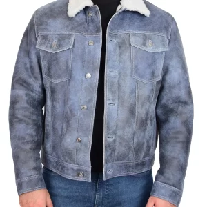 DRIP INFINITY: Men's Real Sheepskin American Shearling Trucker Jacket (Limited Edition)