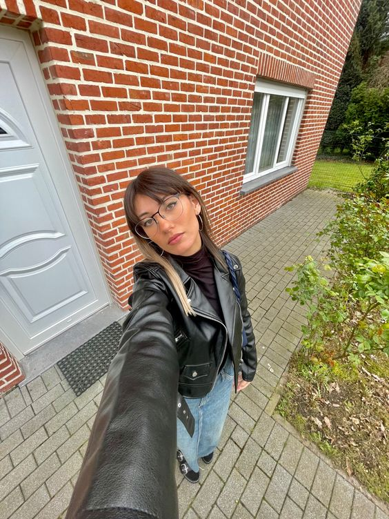 DRIP INFINITY: Oversize Black Biker Crop Leather Jacket