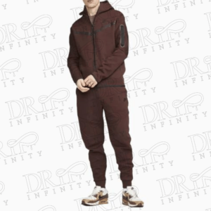 Drip Infinity: Men's Chocolate Brown Sportswear Tech Fleece Tracksuit